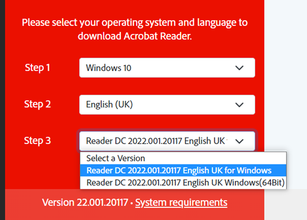 acrobat reader vista 32 bit download