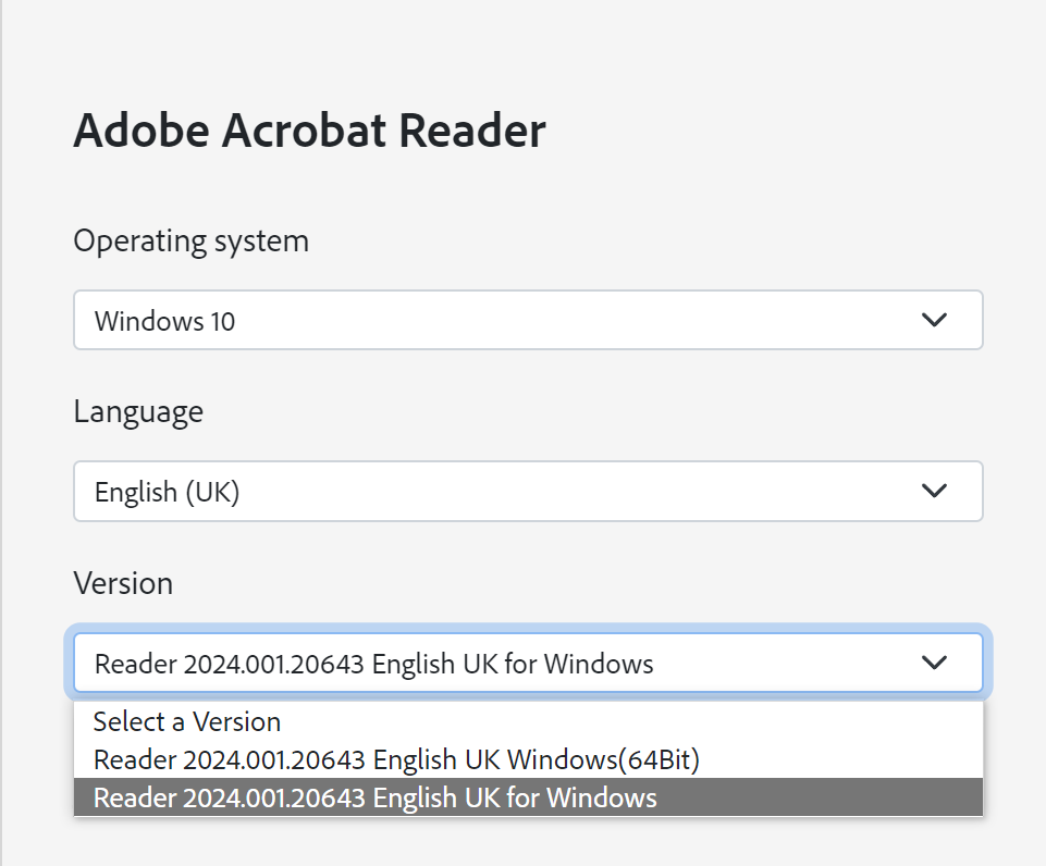 acrobat reader for windows 7 32 bit download