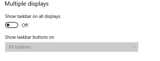 Show taskbar