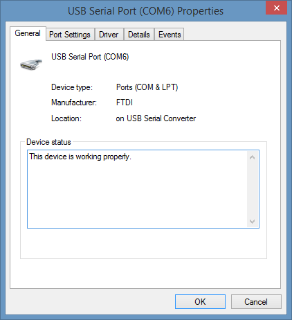 COM6 Properties
